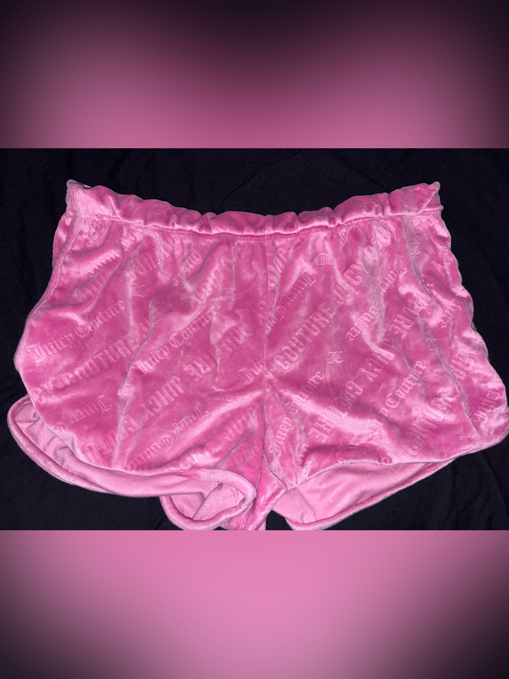 Juicy Couture Pink Velour Lounge Shorts